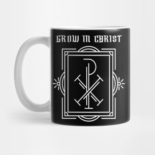 Grow in Christ Chi Rho Christogram Mug